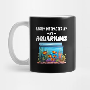 Easily Distracted Aquariums  - Fish Tank Gift Fish Lover Mug